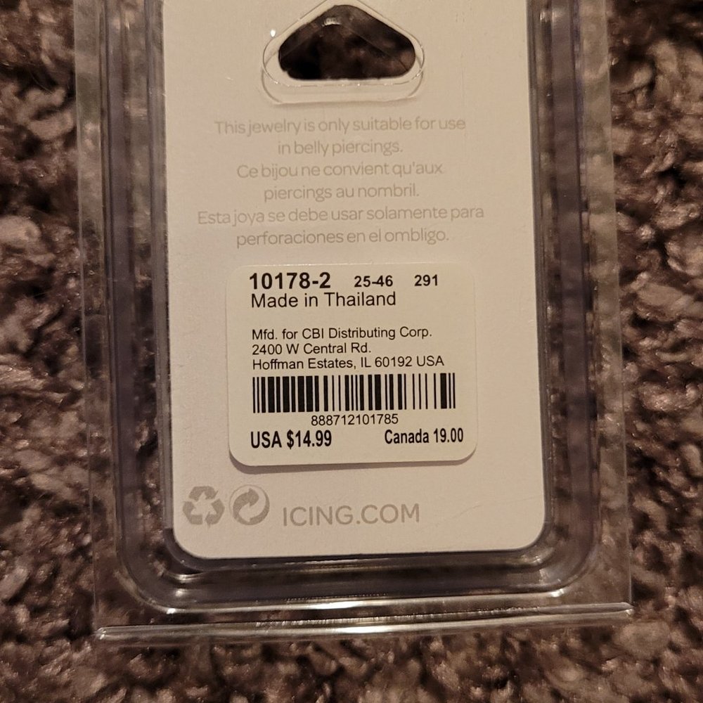 Bellybutton ring - Picture 3 of 3